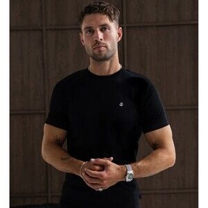 Blakely Men’s Black Short Sleeve Logo Tee Shirt Size Medium EUC